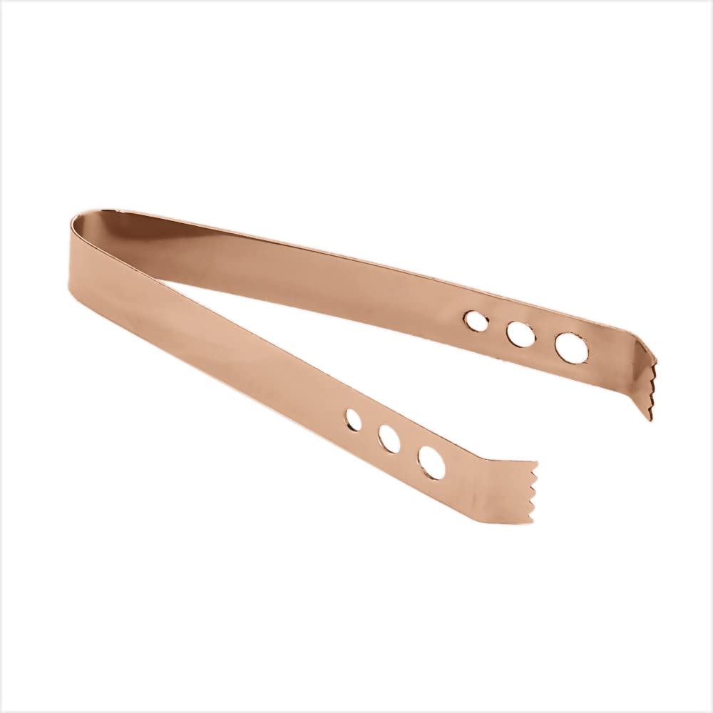 NKlaus Coal Tongs 16,5cm Long Copper Tongs Smoking Shisha Tongs Smoking Coal Stainless 2266