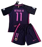 Neymar Jr. #11 FC Barcelona 2016-2017 Away Jersey with Shorts for Kids