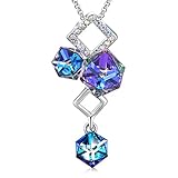 SUE'S SECRET "Smiling Windbell" Love Cubics Jewelry Pendant Necklace with Swarovski Crystal, 18"