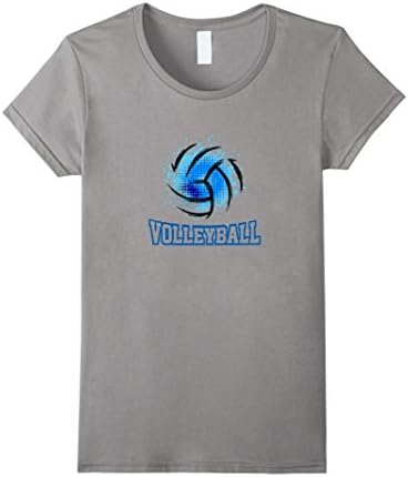 Womens Volleyball Player T Shirt Warmup Jersey Served Hot Fan Gift Large Slate
