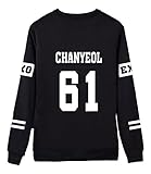 Kpop EXO Black Sweater Long Sleeve Hoody Pullover Sweatershirt