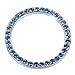 Bling Car Decor Crystal Rhinestone Car Bling Ring Emblem Sticker, Bling Car Accessories for Auto Start Engine Ignition Button Key & Knobs, Bling for Car Interior, Unique Gift for Women (Blue)