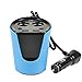 ETvalley Multifunction Smart Car Charger with 2 USB Ports and 2 Cigarette Lighters Plugs, Switch on Buttons, LED Display, for Android, Apple, Samsung and Windows Mobile Devices, Blue