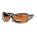 SA106 Anti Glare Polarized Womens Rhinestone Oval Rectangular Designer Sunglasses Brown