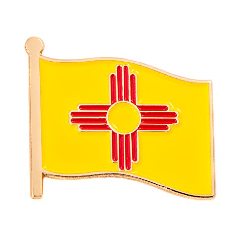 Desert CactusNew Mexico Lapel Pin NM State Enamel Made of Metal Souvenir Hat Men Women Patriotic (Waving Flag Lapel Pin)