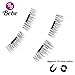 BeBe 3D Deluxe Magnetic False Eyelashes - INCLUDES FREE MIRRORBOOK AIR Compact Mirror Ultra Thin Reusable Premium Extension Lashes No Glue For Natural Beautiful Eyes (1 Pair (4 Eyelashes))