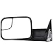 SCITOO Driver and Passenger Manual Side Tow Mirrors 7x10 Flip-Up with Mounting Brackets Replacement fit Dodge Pickup Truck 55156335AD 55156334AD