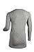 ColdPruf Platinum II Dual Layer Activewear Long Sleeve Crew Neck Men's Base Layer Top, Heather Grey, Large