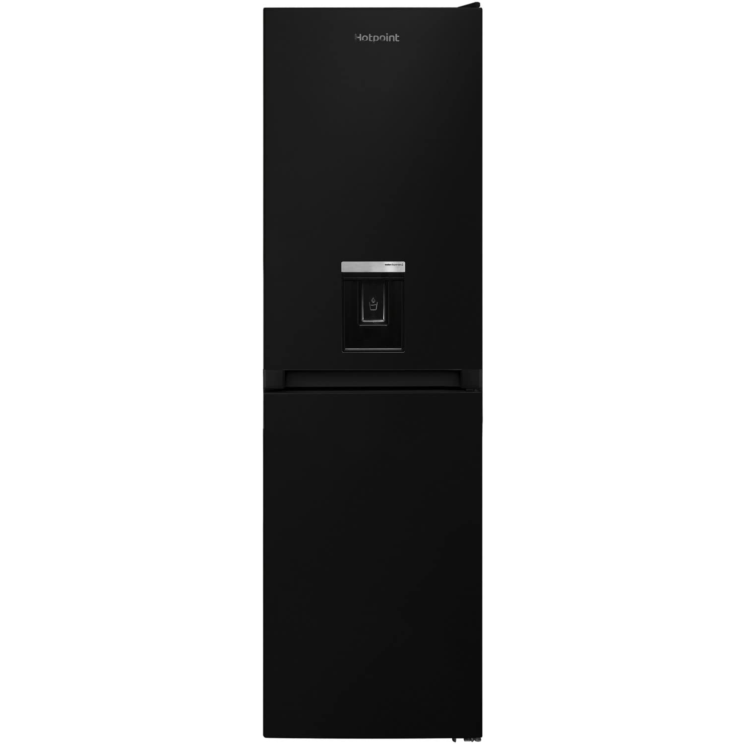 Hotpoint HBNF 55181 B AQUA UK 1 Freestanding 60/40 Fridge Freezer, 248L, 54cm wide, Water Dispenser, No Frost