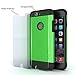 iPhone 6 Case-Cover 4.7 Inch+Tempered Glass Protector, Best for Apple Phone Cases-Heavy Duty Shock Absorbing TPU-Ultra Protective Skin-Seamless-Green