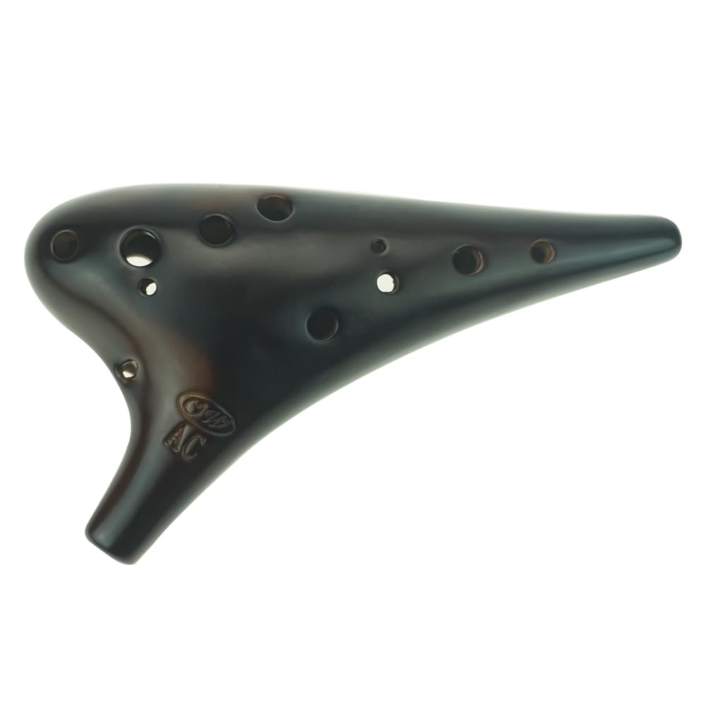 Photo 1 of "Forest Whisper" 12 Hole Ocarina Classic Straw Fire Masterpiece Collectible, Alto C Ceramic Ocarina - Highly Recommended Christmas Gift Idea by OcarinaWind Music Instrument Shop Owner