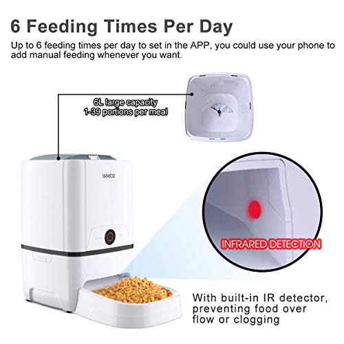 Automatic Pet Feeder, 6L Smart Feeder Dog Cat Food Dispenser