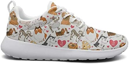 Cute cartoon different dogs spring Casual shoes spring simple sneakers shoes