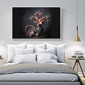 Floating Framed Canvas Wall Art for Living Room, Bedroom Still Life Canvas Prints for Home Decoration Ready to Hang - 16x24 inches