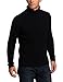 Alex Stevens Men's Ribbed Turtleneck, Black Tie, Large