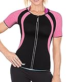 Junlan Women Neoprene Weight Loss Top Hot Sweat Workout T Shirt Body Shaper Sauna Suit Fat Burner Slimming Shapewear Training