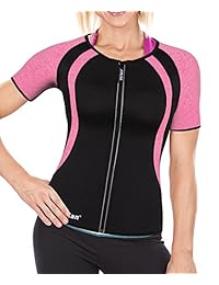 Junlan - Camiseta de neopreno para mujer