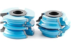 Amana Tool - SC594 2-Piece Carbide Tipped 3-Wing Stile & Rail Ogee Exterior Door 3-9/16 Di