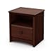South Shore Sweet Morning 1-Drawer Nightstand, Royal Cherry with Wooden Knob