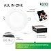 Sunco 6 Pack 4 Inch LED Recessed Lights, Slim Canless Ceiling Lighting, 650 LM, 10W (60W Equivalent), 3000K Warm White, Dimmable, Wafer Thin, Ultra Thin with Junction Box ETL.