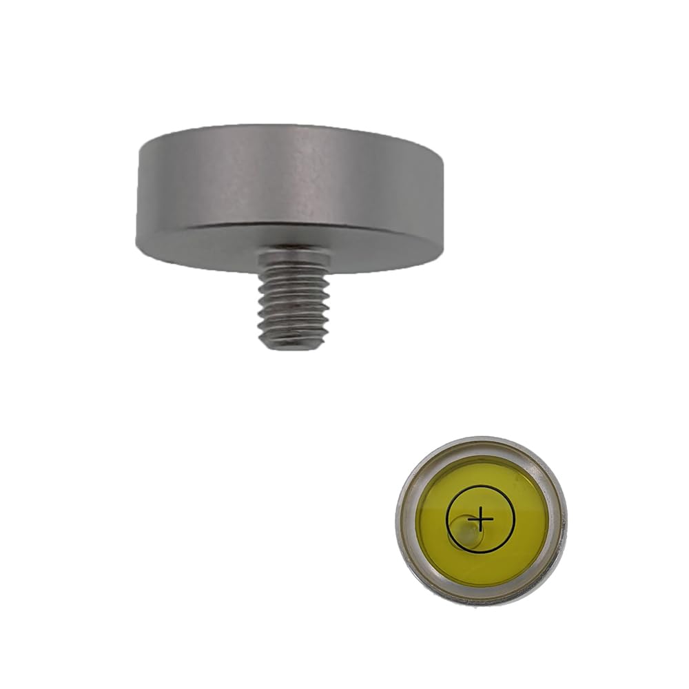 Umei New Metal Universal Horizontal Bubble with Screw Rod, Versatile Circular Level, Multiple Specifications of Level to Choose from (22mm)