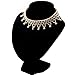 Bridal Charm Beaded Flex Choker (Light Cream)