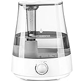 Homasy Cool Mist Humidifiers 5L for Large Room, Ultrasonic Humidifier for Bedroom Baby and Office, Air Vaporizer Unit with Whisper-Quiet Operation, Auto Shut-Off Protection and 40 Hours Working