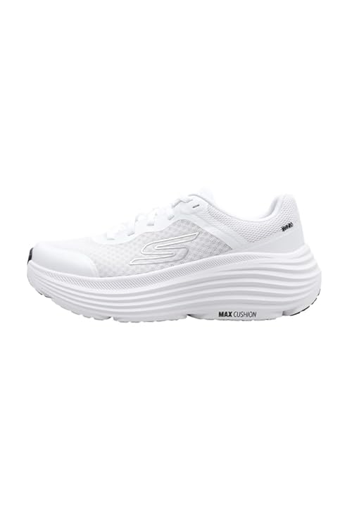 Skechers Women's Max Cushioning Endeavour Canova Sneaker, White/Black, 11