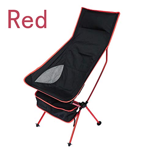 Sunnyys Outdoor Portable Camping Aluminum Stool Outdoor Back Folding Chair Fishing