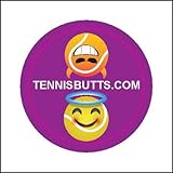 Tennis Butts - Fun Racket Decal That Starts Your Match Off with a Laugh! Perfect Tennis Gift (Naughty or Nice)