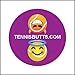 Tennis Butts - Fun Racket Decal That Starts Your Match Off with a Laugh! Perfect Tennis Gift (Naughty or Nice)