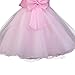 GloryStar Girls Knee Length Bowknot Formal Dress