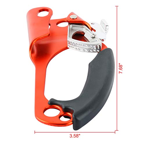 Yaesport Climbing Left Hand Ascender Rock Climbing Tree Arborist Rappelling Gear Equipment Rope Clamp for 8~12MM Rope
