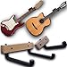 RawRock Horizontal Guitar Hanger Tilt and Display Your Guitar, Ukulele, Bass, Electric Guitar, Banjo at a Slanted Angle Sideways - Hang for easy access (Clear Finish)