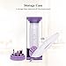 TOUCHBeauty Electric Nail File Drill Buffer Polisher Set with LED Light, Professional 5in1 Portable Manicure & Pedicure Kit for Natural Acrylic Nail Home Use,Nail Salon Battery Powered Purple TB-1333