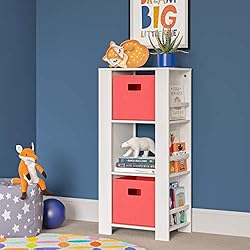 RiverRidge® 2 Pc Folding Storage Bin Set - Coral