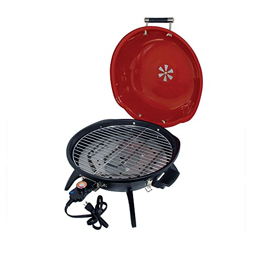 Better Chef - 15" Tabletop Electric Grill - Red/Black