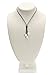 Pearlypearls 3 Freshwater Pearl Pendant Necklace on Black Leather Cord Jewelry for Women 18''