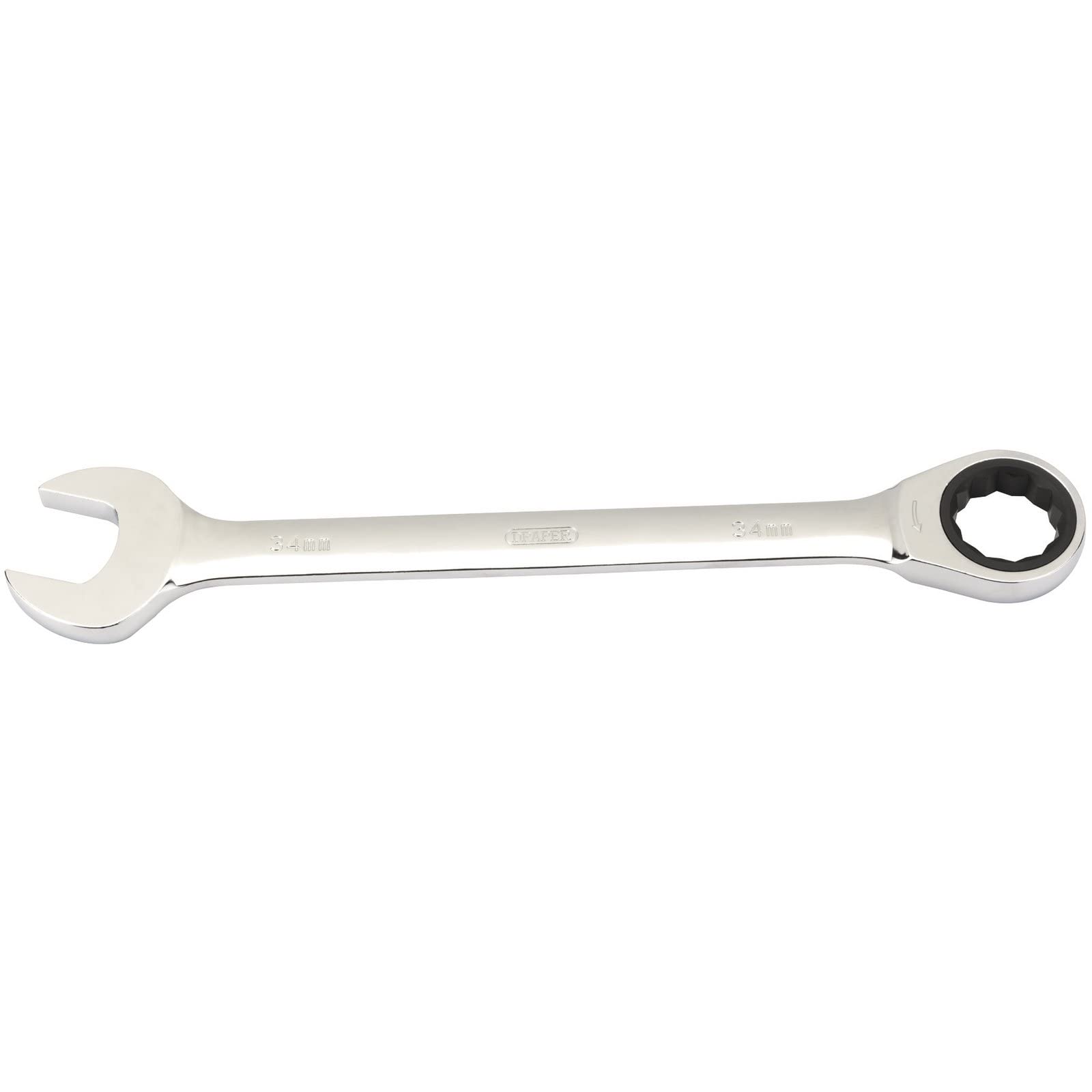 Draper 31028 Hi-Torq Metric Ratcheting Combination Spanner, 34mm