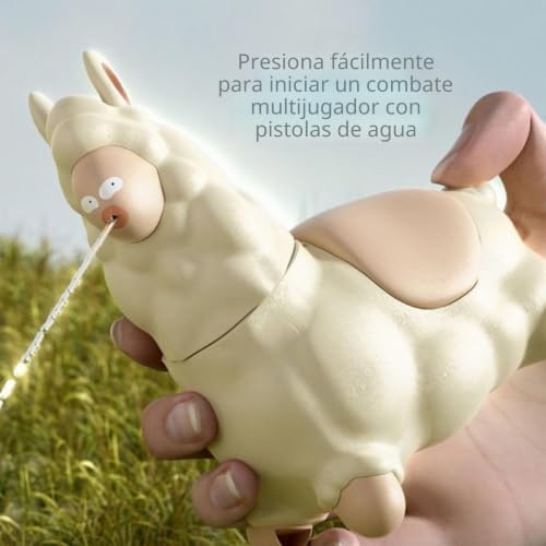 Juguetes de Verano,2 Piezas Lanzador de Agua,Juguete de Agua de Llama Escupiente,Pistolas de Agua de Alpaca,Rociador de Agua,para Patio Trasero de Verano, Playa