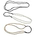 Polytree 3pcs Fashion Retro Women's Elastic 2 Layer Pearl Hair Band Headband