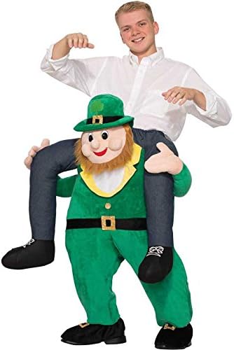Various Adult Shoulder Carry Piggy Back Ride On Mascots Fancy Dress Costume Fun Run Outfit Australian Welsh Medieval Oktoberfest Christmas XMAS Animal (LEPRECHAUN)