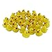 Stuffwholesale 1.5inch Rubber Sound Duck Baby Bath Toys, 100 Pack