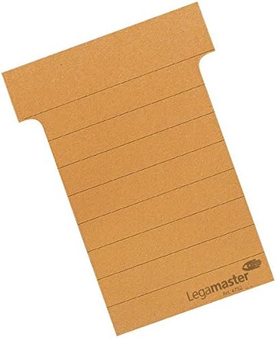 Legamaster 7 475206 T-Cards for Slide Index System 61 on The top, 48 x 83 mm Orange Pack of 100