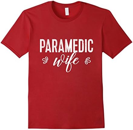Mens Paramedic Wife TShirt Medium Cranberry