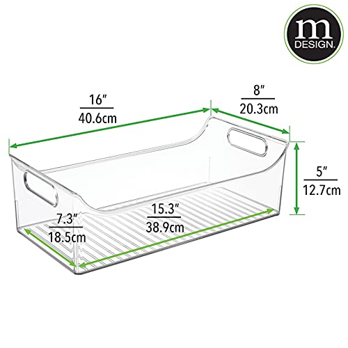 mDesign Portable Nursery Storage Plastic Baby Organizer Storage Caddy
