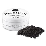 Mr Smith Teeth Whitening Powder with Activated Charcoal. All Natural Tooth and Gum Whitener is a Safe Alternative to Toothpaste
