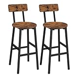 MAHANCRIS Bar Stools, Set of 2 Round Bar
