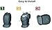 Wasserstein Silicone Skins for Arlo HD Smart Security - 100% Wire-Free Cameras (Black, 3-Pack)