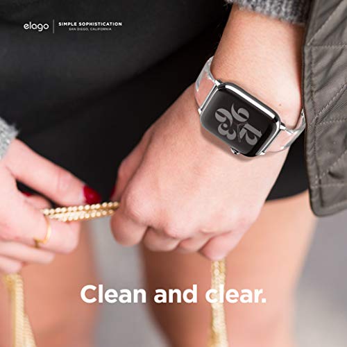 ایگرد | قیمت و خرید elago Clear Band Compatible with Apple Watch Band 38mm  40mm 42mm 44mm, compatible with iwatch Series 6/SE/5/4/3/2/1 – Soft  Transparent Protective Strap